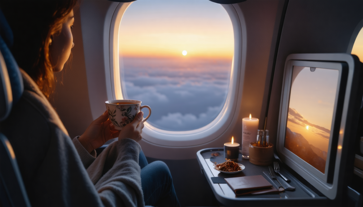 découvrez comment de simples rituels peuvent transformer chaque vol en un moment de bien-être et de détente, pour une expérience de voyage apaisante et revitalisante.