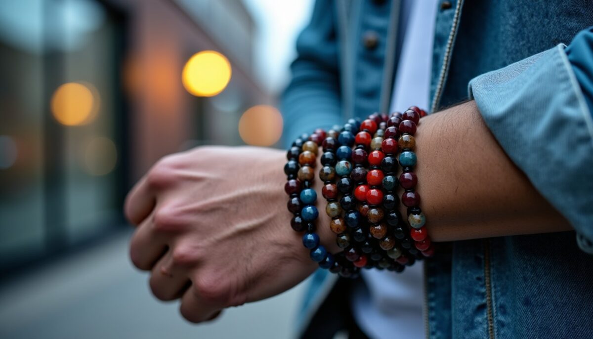 Bracelets en perles pour hommes : Origines, symboliques et tendances actuelles