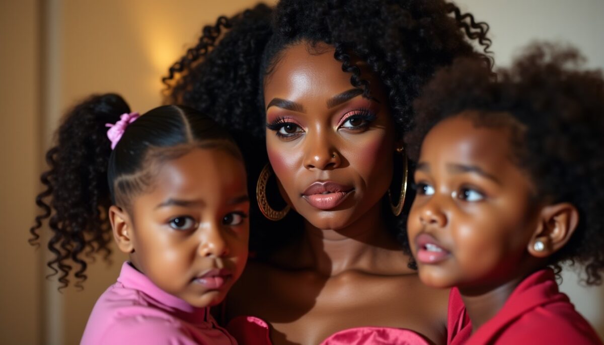 Teyana Taylor resplendit aux American Music Awards entourée de ses filles Iman Tayla et Rue Rose