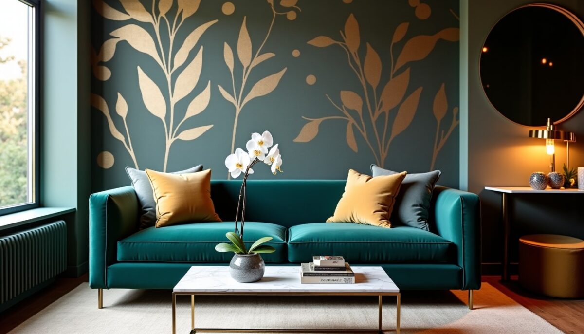 Papier peint de luxe : sublimer le salon avec élégance et personnalité