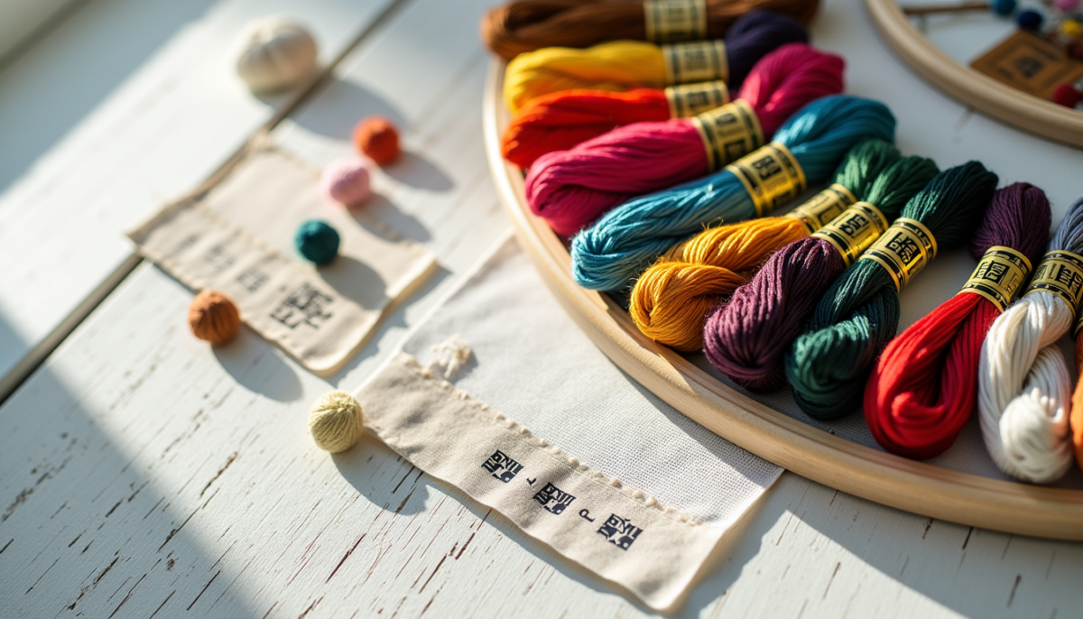 Choisir son kit de broderie : toile, fils DMC et niveau de difficulté